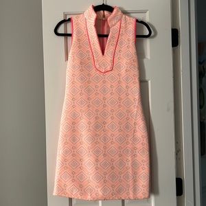 STS melon jacquard tunic dress
